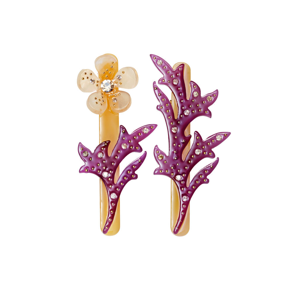 Kalei hårspænder, 2 stk - Pumpkin